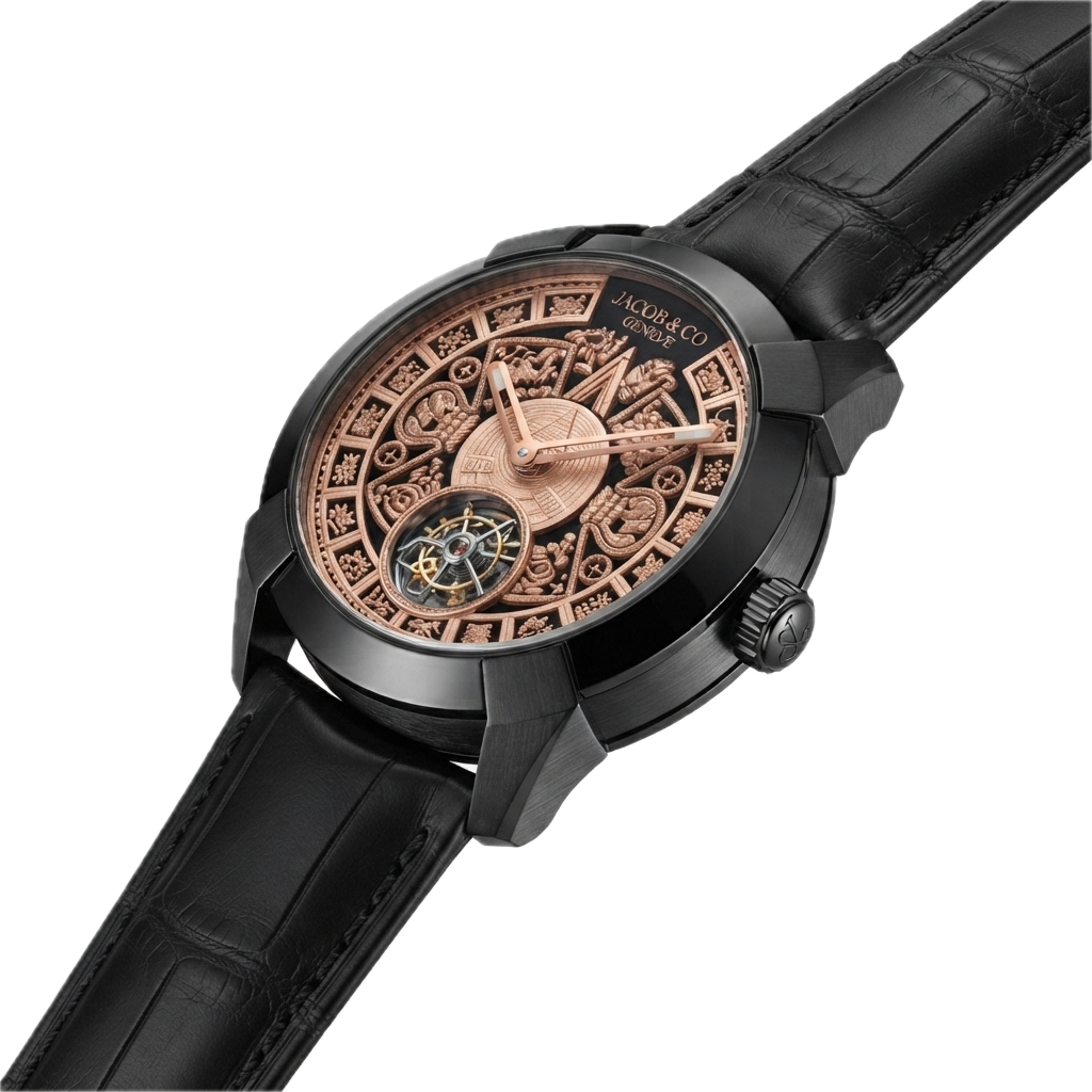 JACOB & CO PIONEER TOURBILLION AZTECH BLACK - Image 4