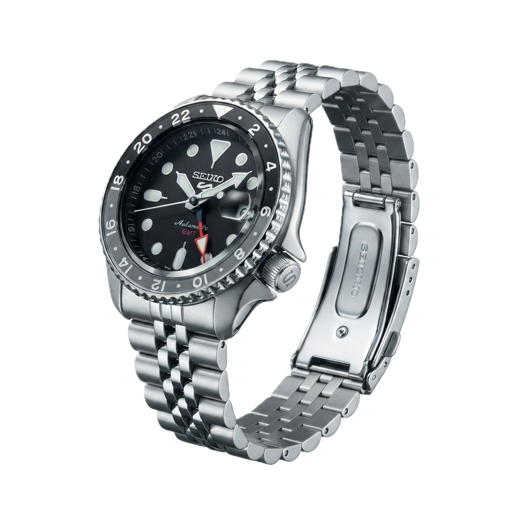 SEIKO GMT BLACK GREY - Image 4