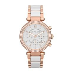 MICHAEL KORS - PARKER WATCH (WHITE / ROSEGOLD)
