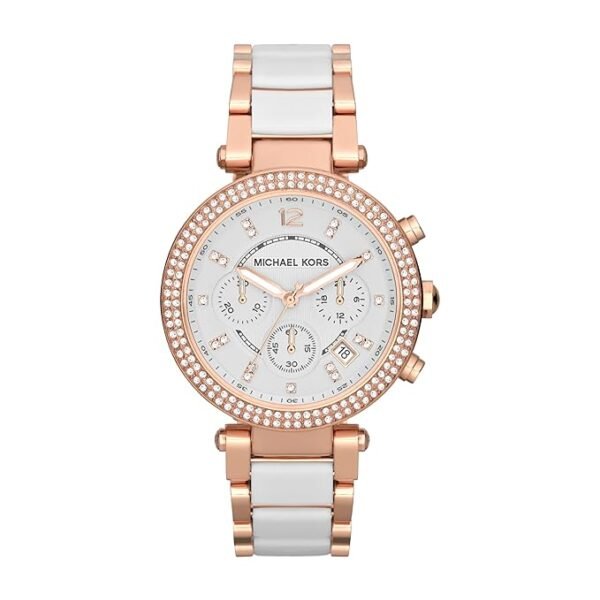 MICHAEL KORS - PARKER WATCH (WHITE / ROSEGOLD)