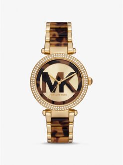 MICHAEL KORS  PARKER PAVE GOLD TONE